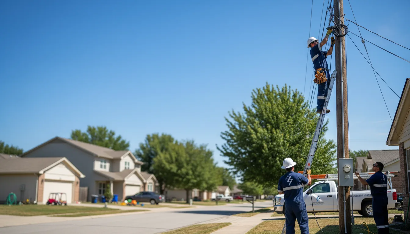 Residential electrician providing installation services in Fredericksburg, TX